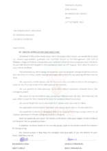 A letter of appreciation from Ibrahim's parents
