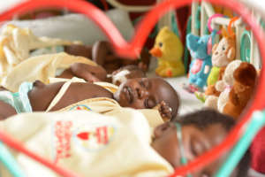 Babies in emergency ward