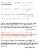 Feedback from our clients