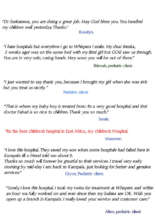 Feedback from clients