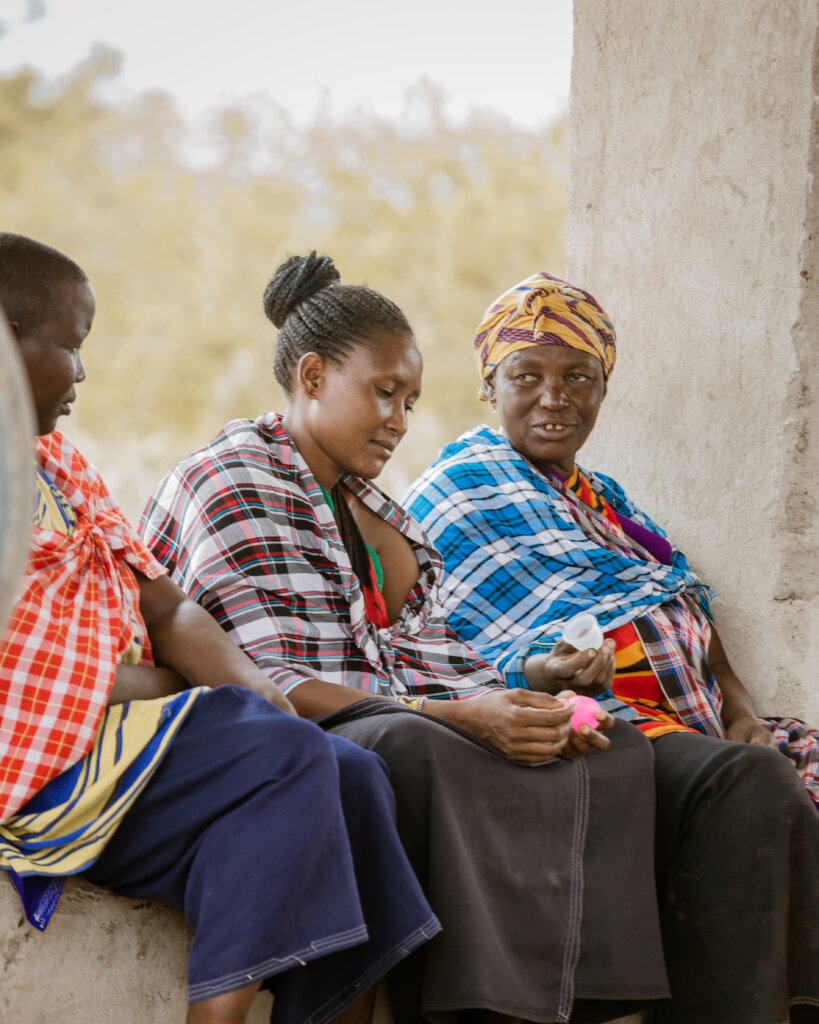Session on the use of the menstrual  cups