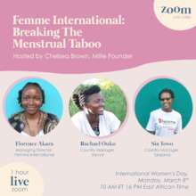 March 8, International Women's Day -  Zoom Webinar
