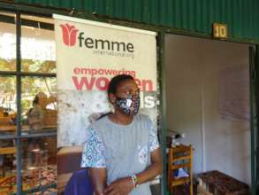 Femme Branded Mask Photo