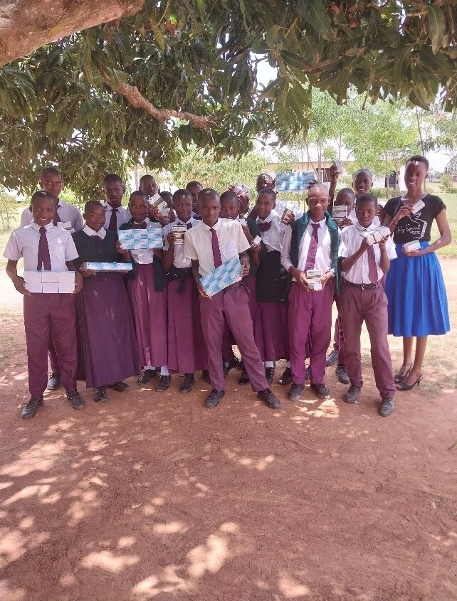 A photo group with some of the beneficiaries
