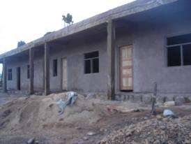 constructon before the painting