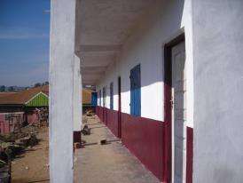 A side view of the first phase of the project