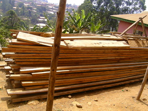 Timber already brought  ready for  roofing