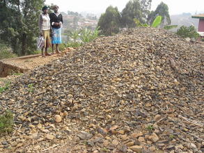 Concret gravel already at the site