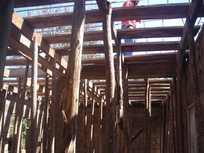 Innside part  supported ready for decking.