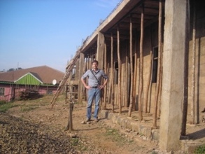 Mathew taking a walk from the Project Site