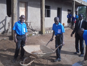 Director and Students at the site