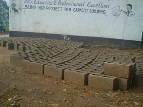 Blocks made ready for this additional classroom
