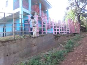 Fencing painting work