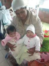 Constantina with twins