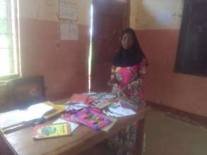 Asia with her reading books