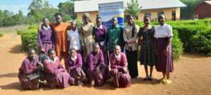 Sarafina in the field with a cohort of mentees.