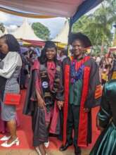 Sania and Madaga at graduation