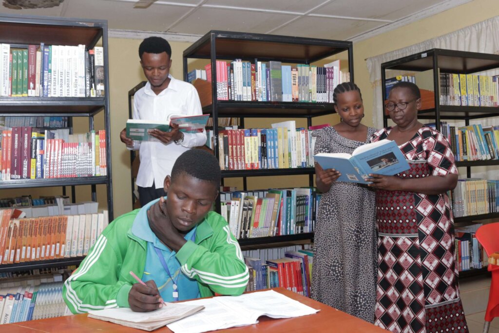The library at Tausi's school; photo credit: TIA