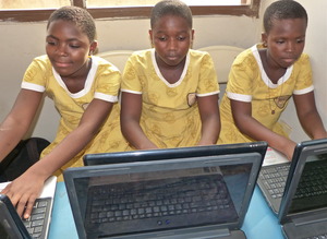 Students in the Computer Training Classroom