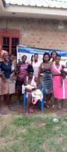 A group photo for the art and craft trainees