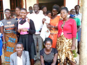 Project Team Leader in a photo with trainees