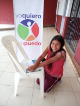 Girl participating in the program