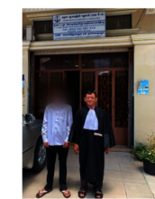 CBJ Lawyer Mr. Vandeth with his client