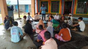 Local people attending workshop