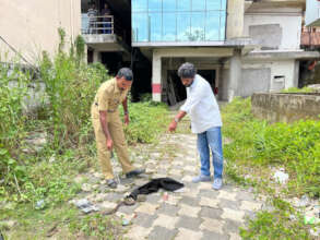 Snake rescue at public spaces