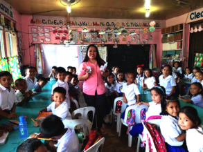 Clean hands are important in crowded classrooms