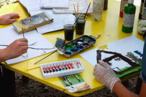 Art workshop in the YES