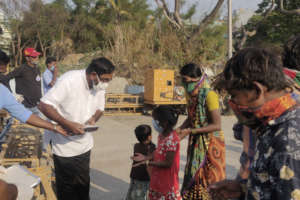 Reaching out the meals program to slums....