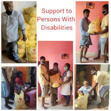 Support to the disabled.....