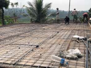 Reeja's house main slab work....