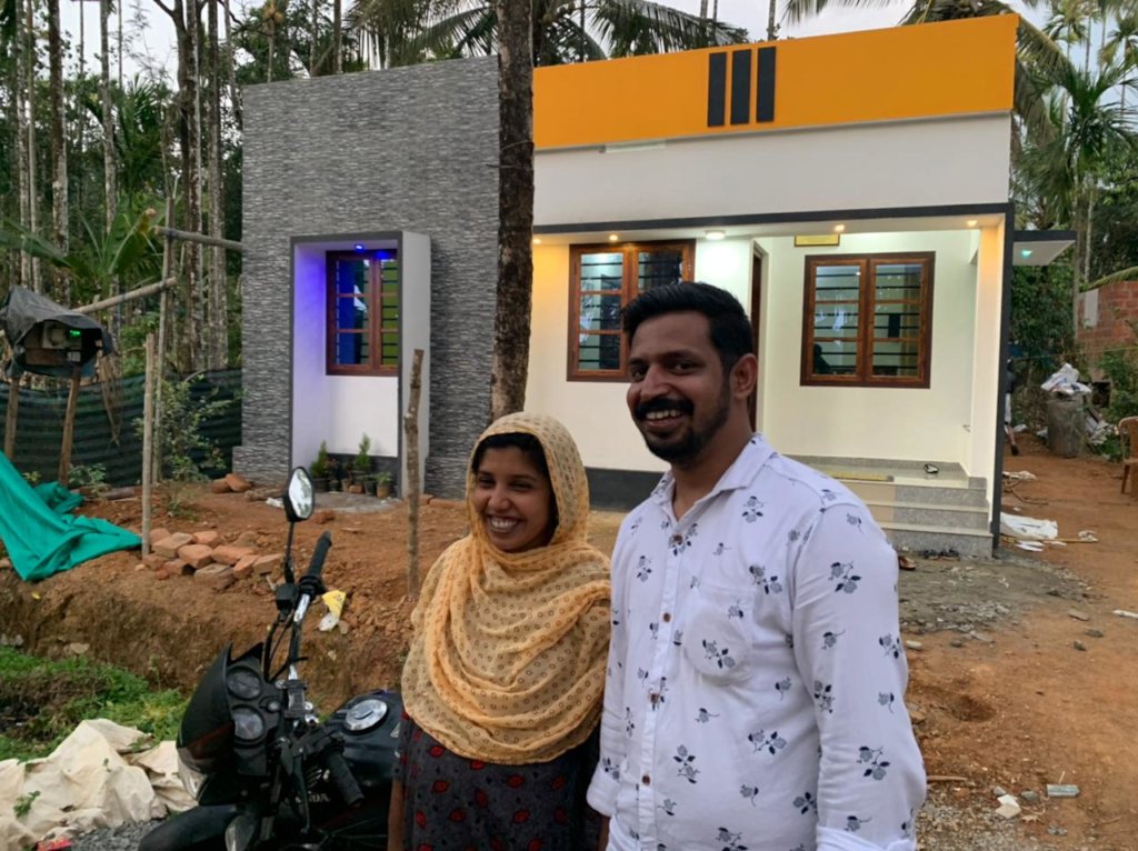 Sidhique and wife full of joy....