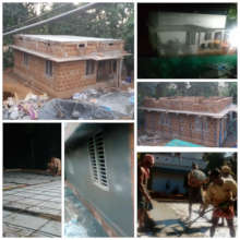 Subaitha's house construction in progress.....