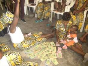 Self-Help group counting and dividing their funds