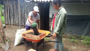 mixing materials for new stove