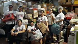 Distribution of sewing materials