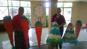 Maritza and Maritza specialize in making pinatas