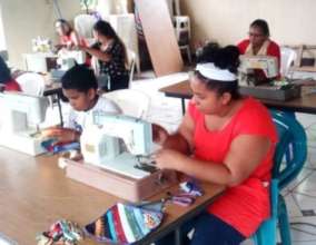 Hossana LC, mother and son taking classes together