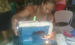 Sewing class at the Learning Center