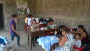 Sewing Class in action