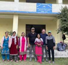 The team working at a rural school