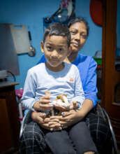 Kiran and his mum
