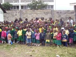 Students and staff at Mzesa