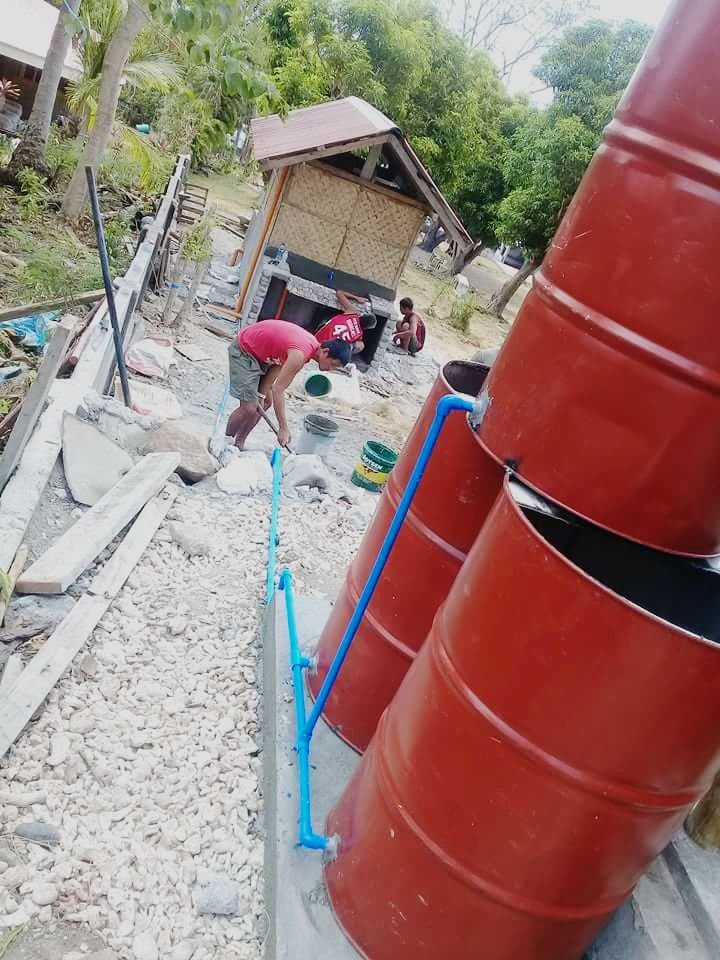 Pit latrines for 13 schools in the Philippines