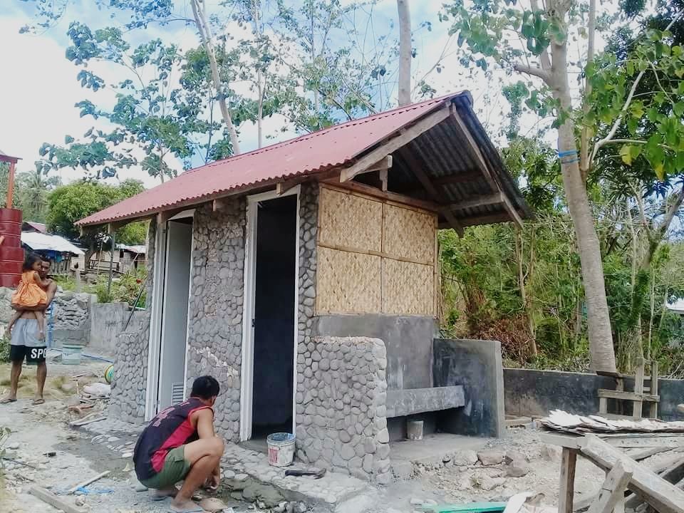Pit latrines for 13 schools in the Philippines