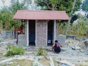 The construction of the pit-latrine