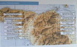 The 13 selected schools